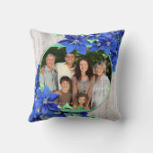 紫カスタムの花が咲く家族の形見 クッション (裏面)