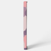 紫カスタムピンク分子サムスンフォンケース SAMSUNG GALAXYケース (左側面)