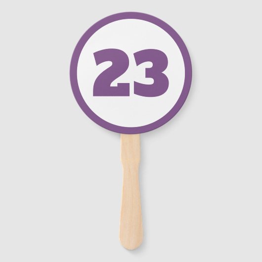 紫カスタム数 ハンドファン (裏面)