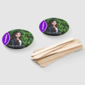 紫カスタム白の卒業写真ハンドファン ハンドファン (組立なし)