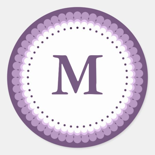 紫カスタム鱗片状一角 ラウンドシール (正面)
