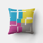 紫カッコいいの青の黄色 クッション (裏面)