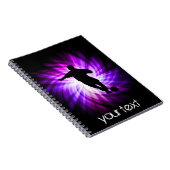 紫カッコいいサッカー ノートブック (右側)