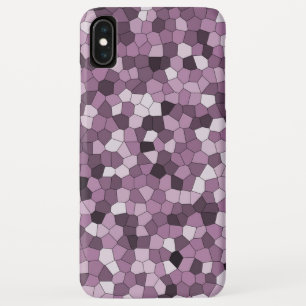 紫カッコいい紫ピンクパターン iPhone XS MAXケース
