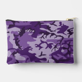 紫カモフラージュ、軍隊、陸軍 アクセサリーポーチ (裏面)