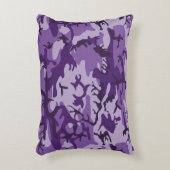 紫カモフラージュ、軍隊、陸軍 アクセントクッション (正面(垂直))