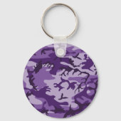 紫カモフラージュ、軍隊、陸軍 キーホルダー (正面)