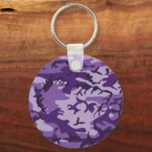 紫カモフラージュ、軍隊、陸軍 キーホルダー (正面)