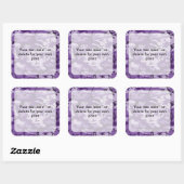 紫カモフラージュ、軍隊、陸軍 スクエアシール (シート)