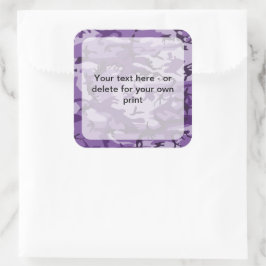 紫カモフラージュ、軍隊、陸軍 スクエアシール