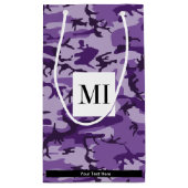 紫カモフラージュ、軍隊、陸軍 スモールペーパーバッグ (裏面)