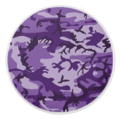 紫カモフラージュ、軍隊、陸軍 セラミックノブ (正面)