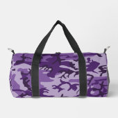 紫カモフラージュ、軍隊、陸軍 ダッフルバッグ (正面)