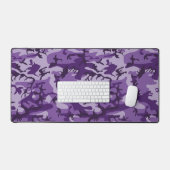 紫カモフラージュ、軍隊、陸軍 デスクマット (キーボード&マウス)