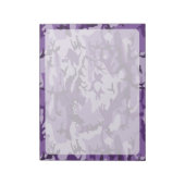 紫カモフラージュ、軍隊、陸軍 ノートパッド (回転)