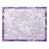 紫カモフラージュ、軍隊、陸軍 ノートパッド (正面)