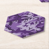 紫カモフラージュ、軍隊、陸軍 ペーパーコースター (アングル)