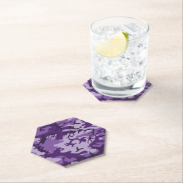 紫カモフラージュ、軍隊、陸軍 ペーパーコースター