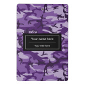 紫カモフラージュ、軍隊、陸軍 ミニクリップボード (裏面)