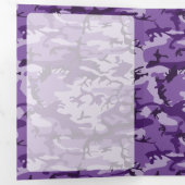 紫カモフラージュ、軍隊、陸軍 三つ折りカード (内部最初)