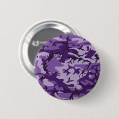 紫カモフラージュ、軍隊、陸軍 缶バッジ (正面&裏面)