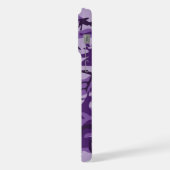 紫カモフラージュ、軍隊、陸軍 iPhoneケース (左側面)