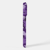 紫カモフラージュ、軍隊、陸軍 iPhoneケース (右側面)