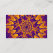 紫カラフルとオレンジのフラクタル 名刺 (正面)