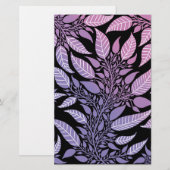 紫カラフルとピンクの葉のデザインソープラップ (正面/裏面)