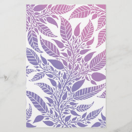 紫カラフルとピンクの葉のデザインソープラップ