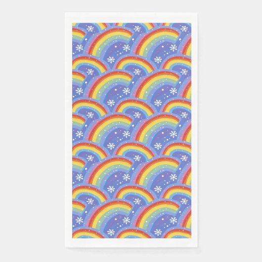 紫カラフルの背景に虹 (正面)