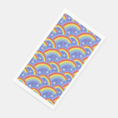 紫カラフルの背景に虹 (コーナー)