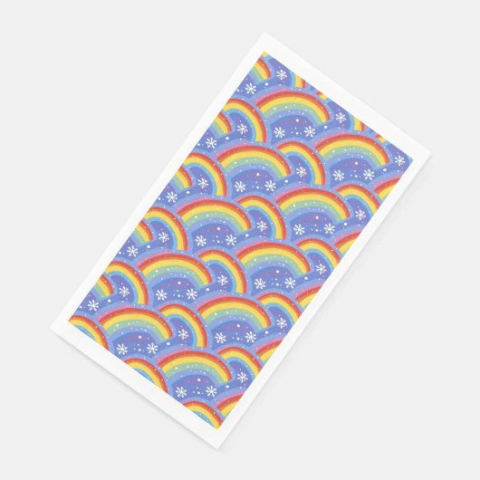 紫カラフルの背景に虹 (コーナー)