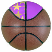 紫カラフルヒトデ バスケットボール (右)