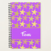 紫カラフルヒトデ プランナー手帳 (正面)