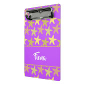 紫カラフルヒトデ ミニクリップボード (アングル2)