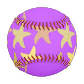 紫カラフルヒトデ 野球ボール (裏面)