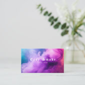 紫カラフル煙Vapeショップ名刺 名刺 (スタンド正面)