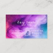 紫カラフル煙Vapeショップ名刺 名刺 (裏面)