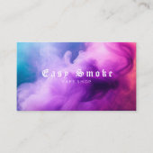 紫カラフル煙Vapeショップ名刺 名刺 (正面)