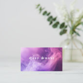 紫カラフル煙Vapeショップ名刺 名刺 (スタンド正面)