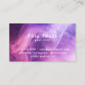 紫カラフル煙Vapeショップ名刺 名刺 (裏面)