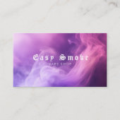 紫カラフル煙Vapeショップ名刺 名刺 (正面)