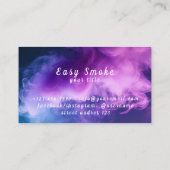 紫カラフル煙Vapeショップ名刺 名刺 (裏面)