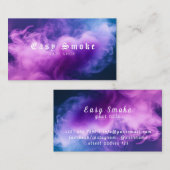 紫カラフル煙Vapeショップ名刺 名刺 (正面/裏面)