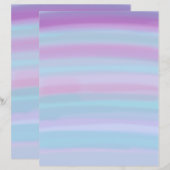 紫カラフル絵を描のスクラップブック作り紙 (正面/裏面)