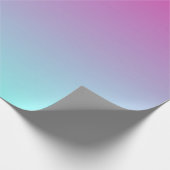 紫ガーリーと青のコットンキャンディグラデーション ラッピングペーパー (角)