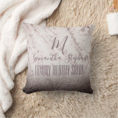 紫ガーリーの輝きモノグラエレガントム クッション (ブランケット)