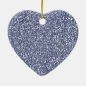 紫ガーリーの輝くユニコーン セラミックオーナメント (裏面)