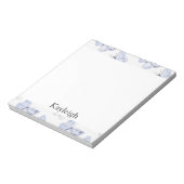 紫ガーリーラベンダー蝶 ノートパッド (回転)